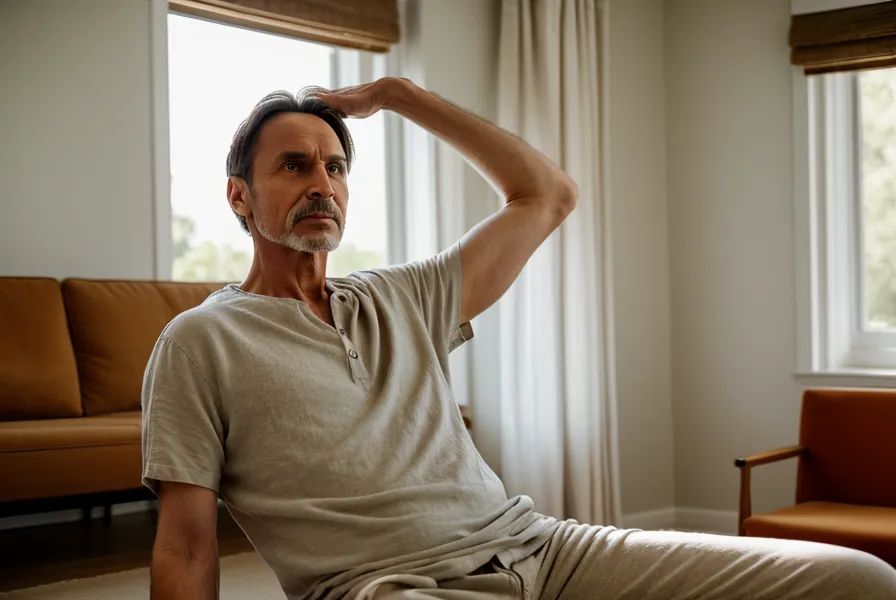 Étirement doux du bassin à la maison pour apaiser un mal de dos chronique